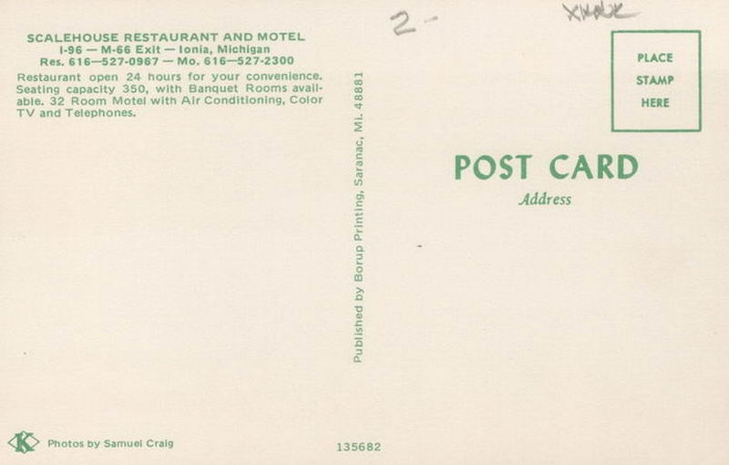 Scale House Restaurant and Motel (Stagecoach Inn) - Old Post Card (newer photo)